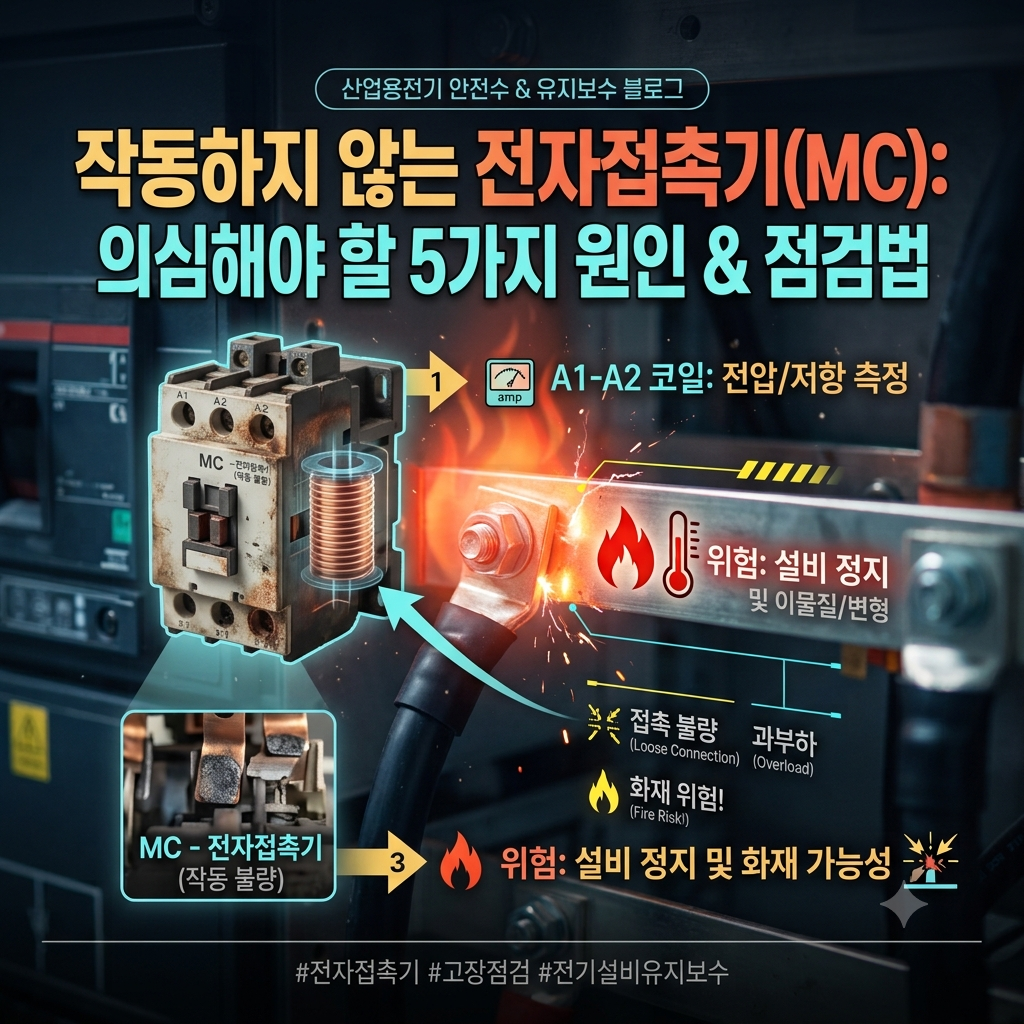[산업용 전기설비] 전자접촉기(MC)가 작동하지 않을 때 점검해야 할 5가지 원인