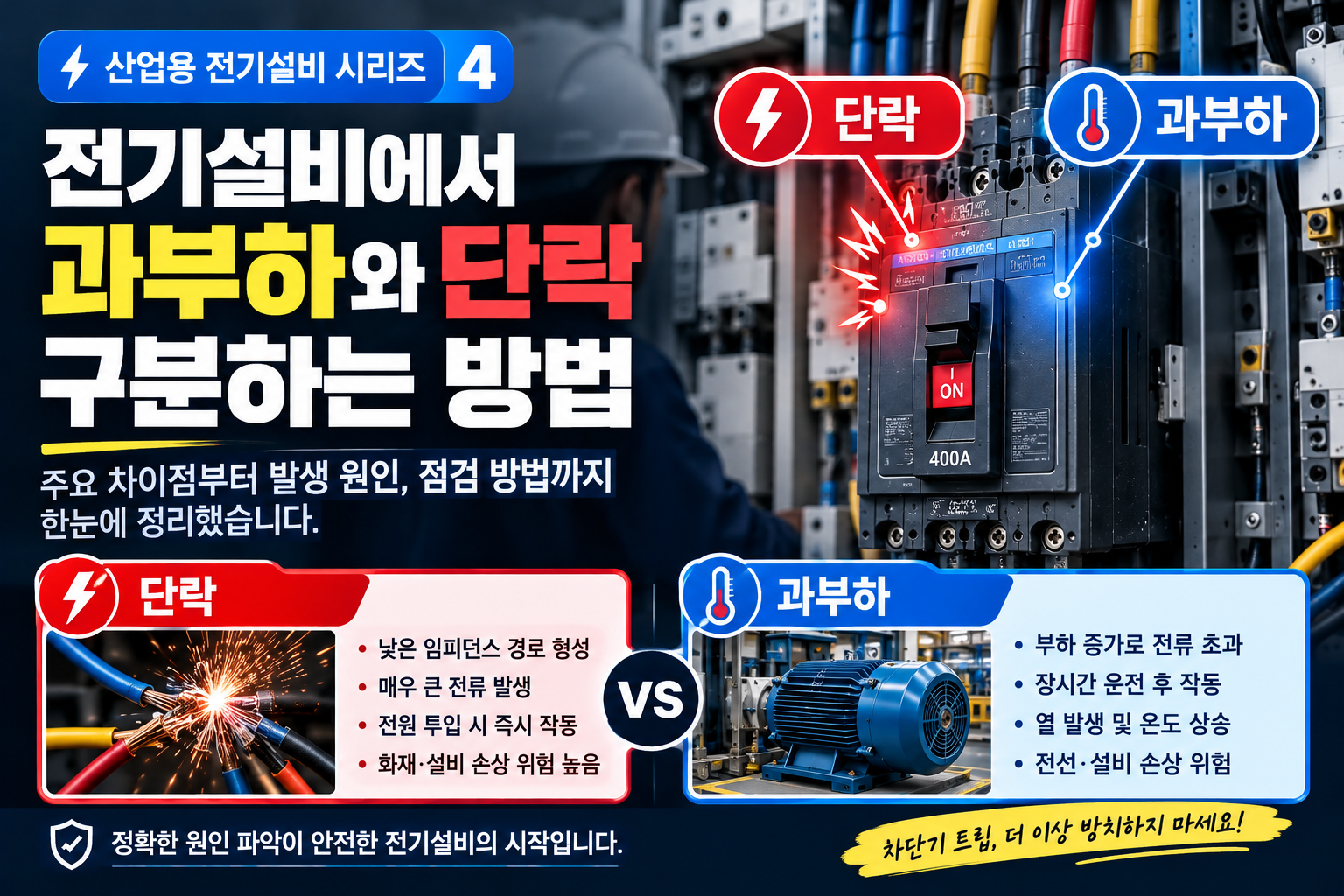 과부하와 단락 구분 가이드