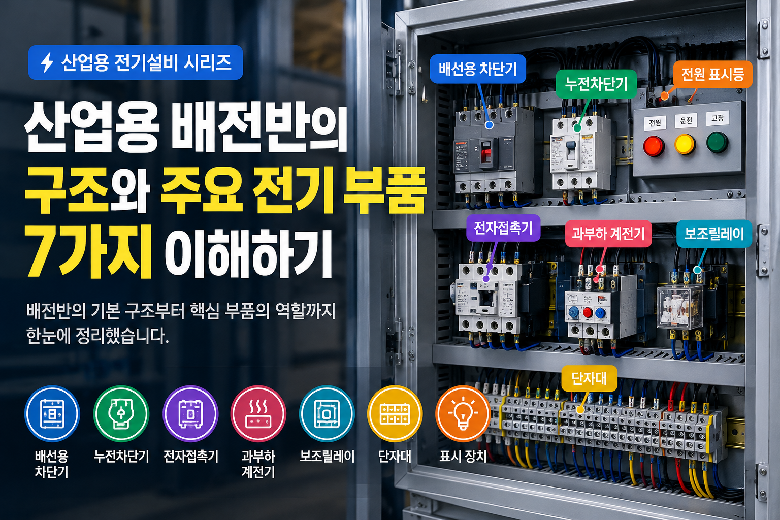 산업용 배전반 주요 부품 7가지