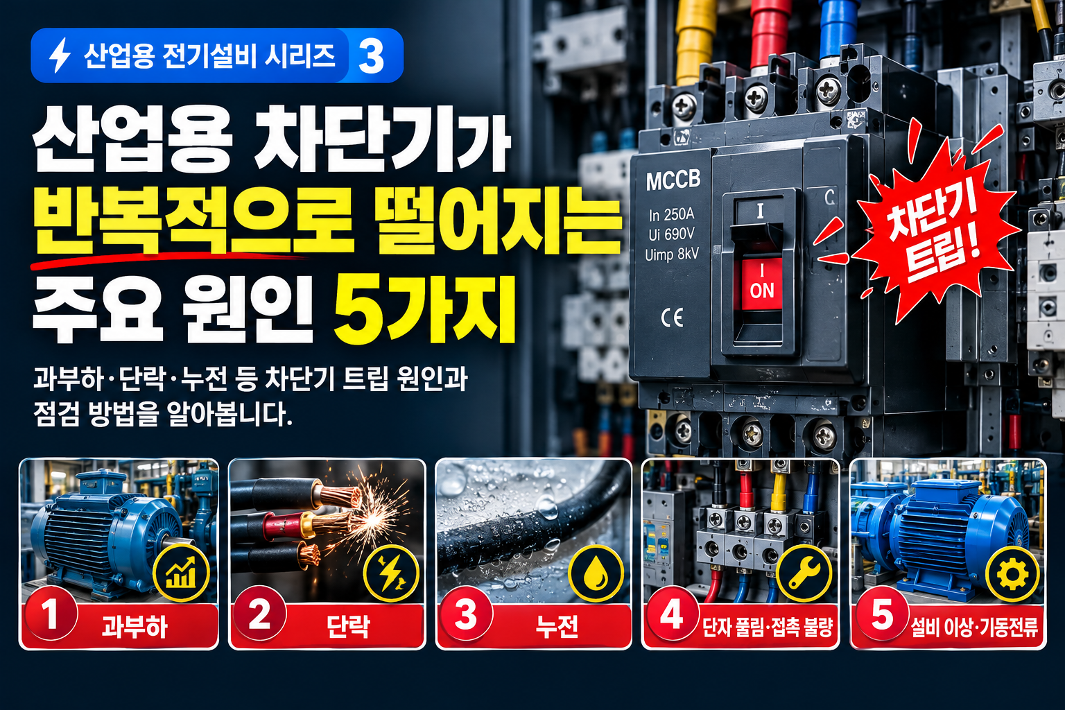 산업용 차단기 트립 원인 5가지